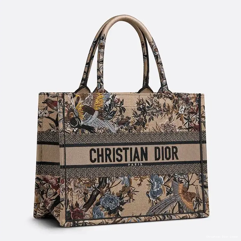 Cheap Tote Dior Canvas Beige Motif d'Hiver Jardin Book 0515 Luxury